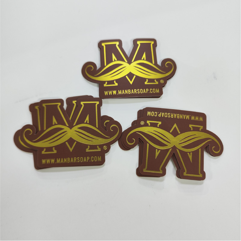 Custom Waterproof Adhesive Gold Foil Die Cut Stickers Sheet Package Labels